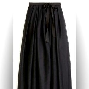 J Crew S 12 Black Tutu Tulle Ball MIDI Maxi Party Ballerina Holiday Skirt